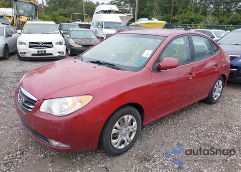 2010 Hyundai Elantra Gls from USA, damaged, VIN KMHDU4AD3AU903649